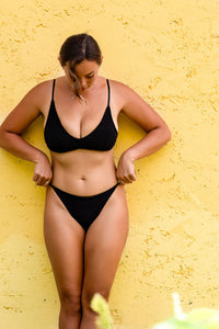 Katia Bikini Top in Black Cord
