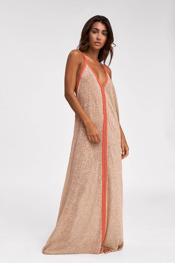 Inca Sundress: Nude / Petite