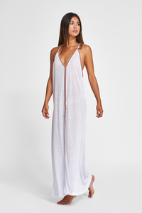 Cheetah Sundress: White / Petite
