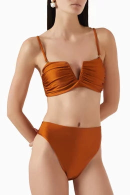 Calla Top in Bronze Sheen