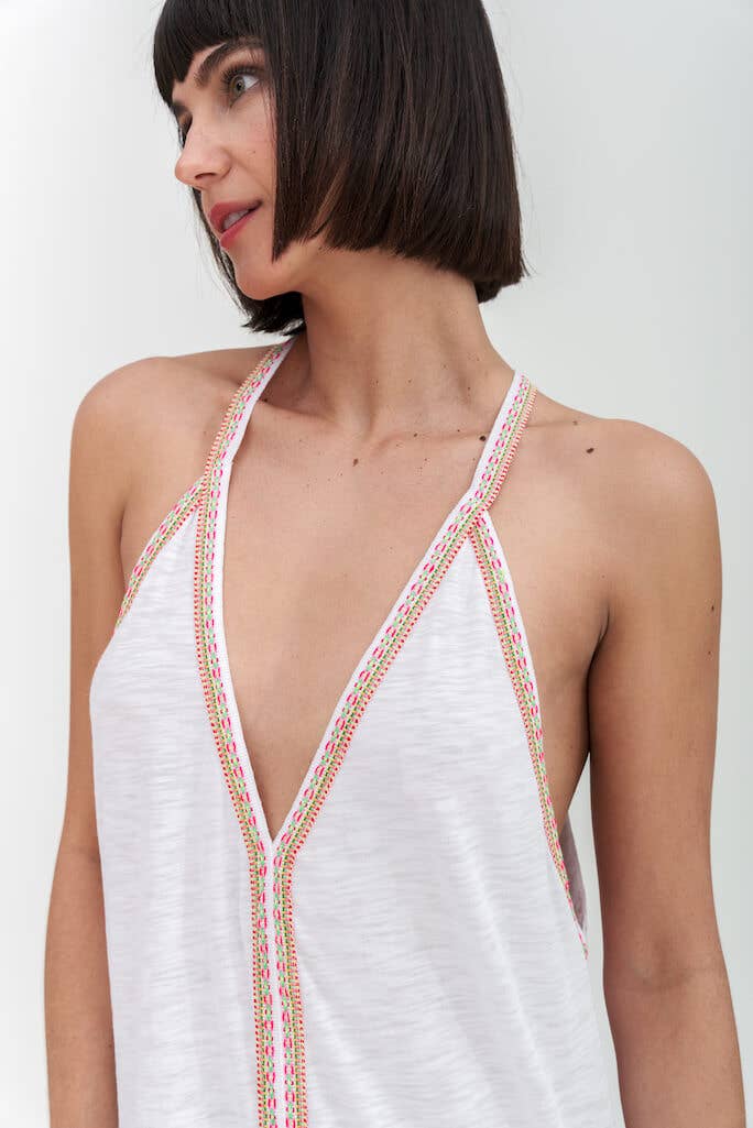 Pima Sundress: White / Petite