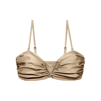 Calla Top in Taupe Sheen