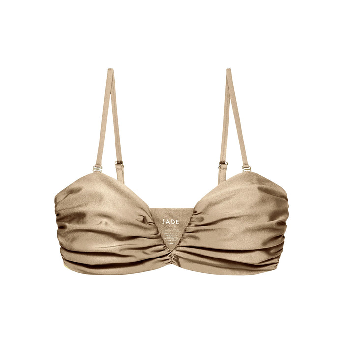 Calla Top in Taupe Sheen