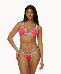 Crochet Bikini Top in Red