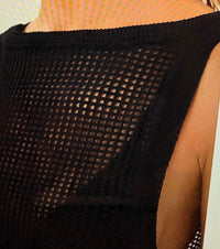 Knit Erika Short Cover Up -Black