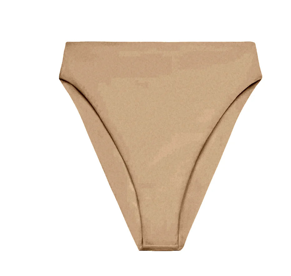 Incline Bikini Bottoms Taupe Sheen