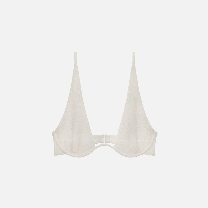 Paloma Underwire Adjustable Bikini Top in Sandstone Terry
