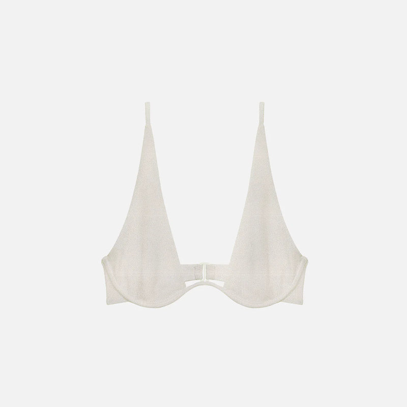 Paloma Underwire Adjustable Bikini Top in Sandstone Terry