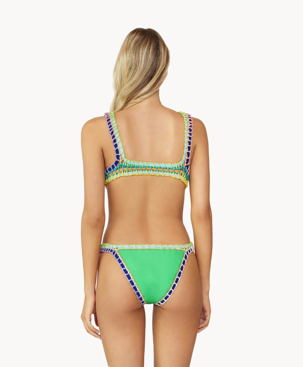 Crochet Bikini Bottoms in Green