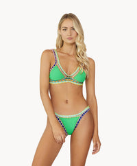 Crochet Bikini Top in Green