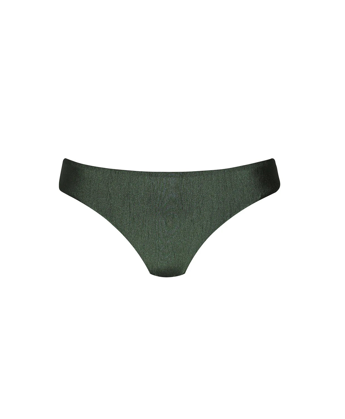 Basic Ruched Bikini Bottom in Olive Teeny