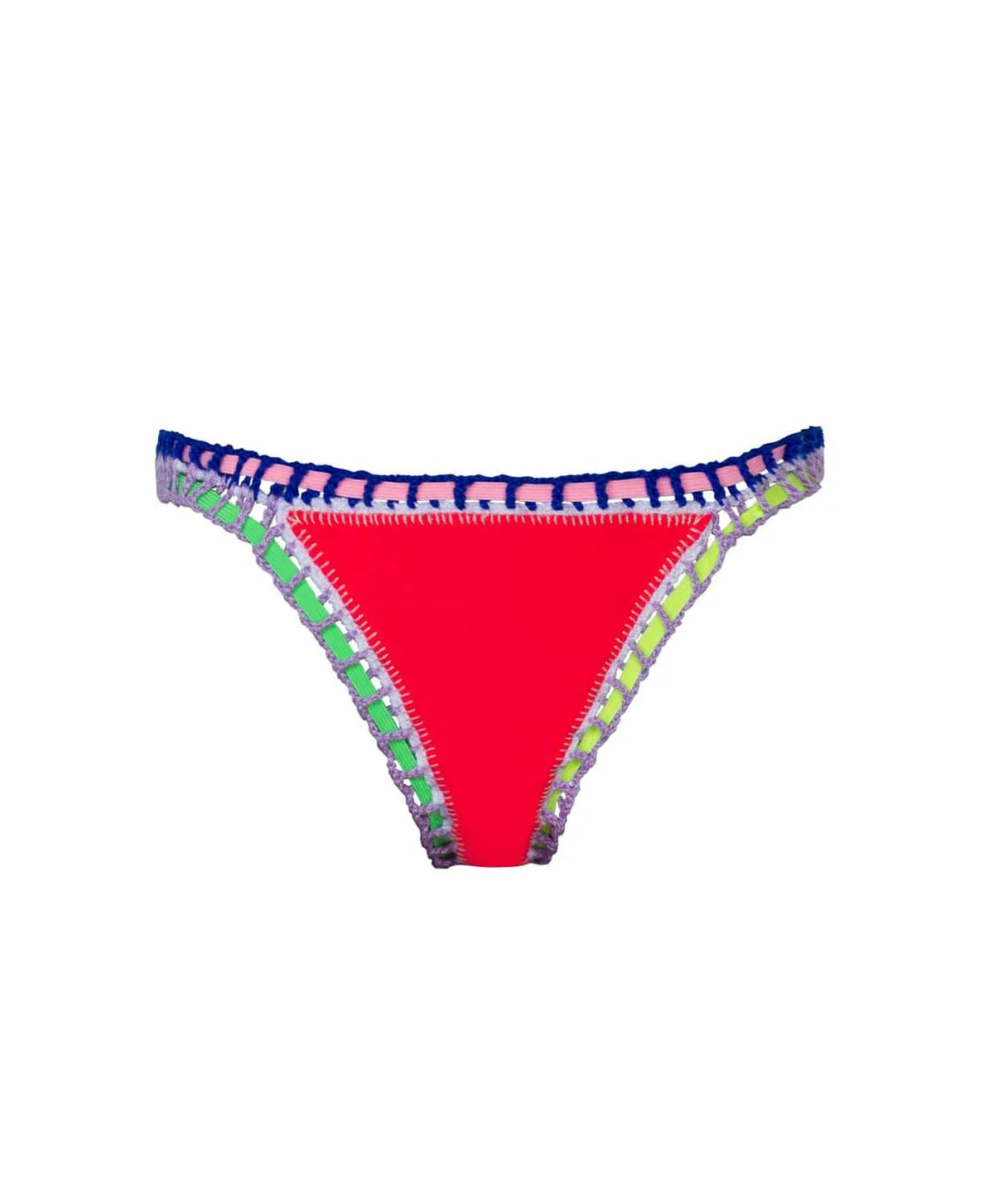 Crochet Bikini Bottoms in Red