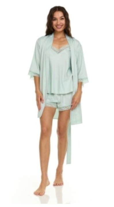 Flora Nikrooz Robe & Cami Travel Set