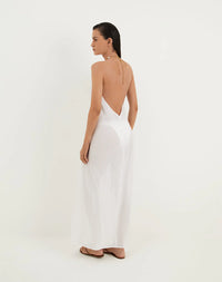Cloe Long Cover Up -White