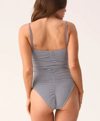 Keyhole One Piece in Anchor Blue