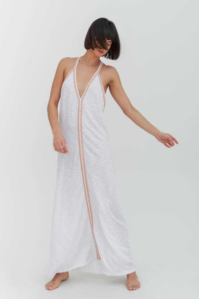 Pima Sundress: White / Petite
