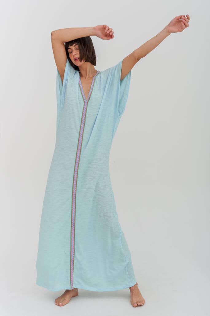 Pima Abaya: Celeste / Petite