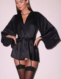 Fleu du Mal Silk Angel Sleeve Robe