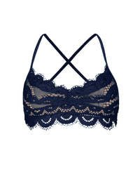 Lace Bralette Bikini Top in Pacific