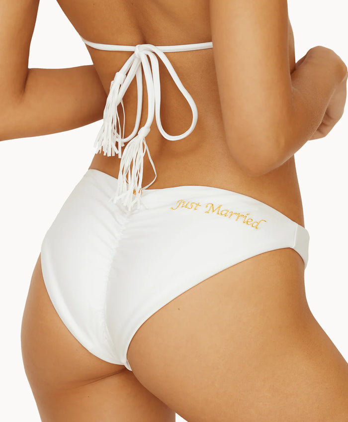 Just Married Basic Ruched Bottoms